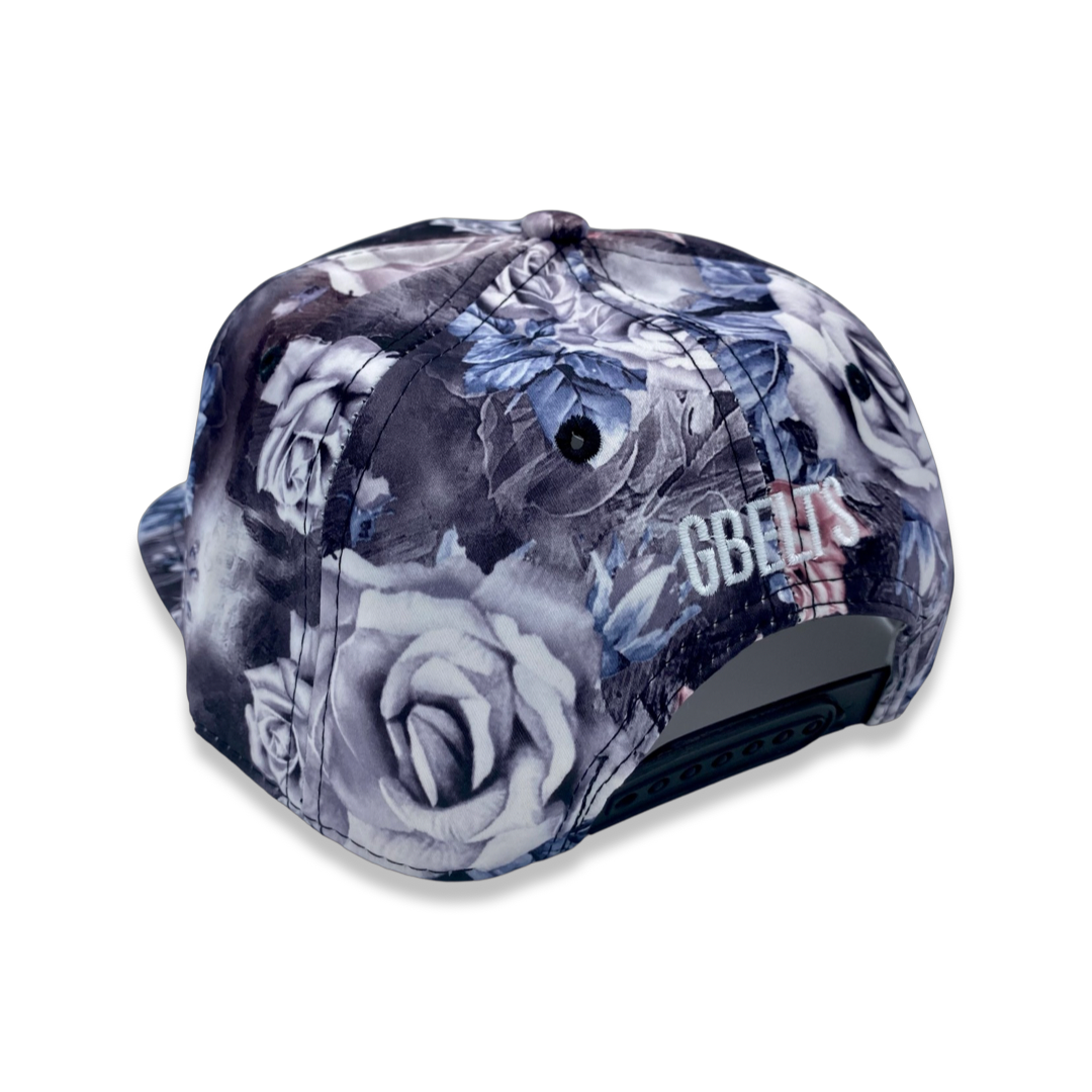 Gray Tone Floral Classic GBELTS Snapback